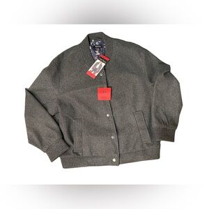 Well Worn women's bomber jacket in charcoal grey size medium